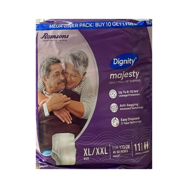 Romsons Dignity Majesty Adult Pull Up Diaper (11 Diapers) Romsons Dignity Majesty Adult Pull Up Diaper (11 Diapers)