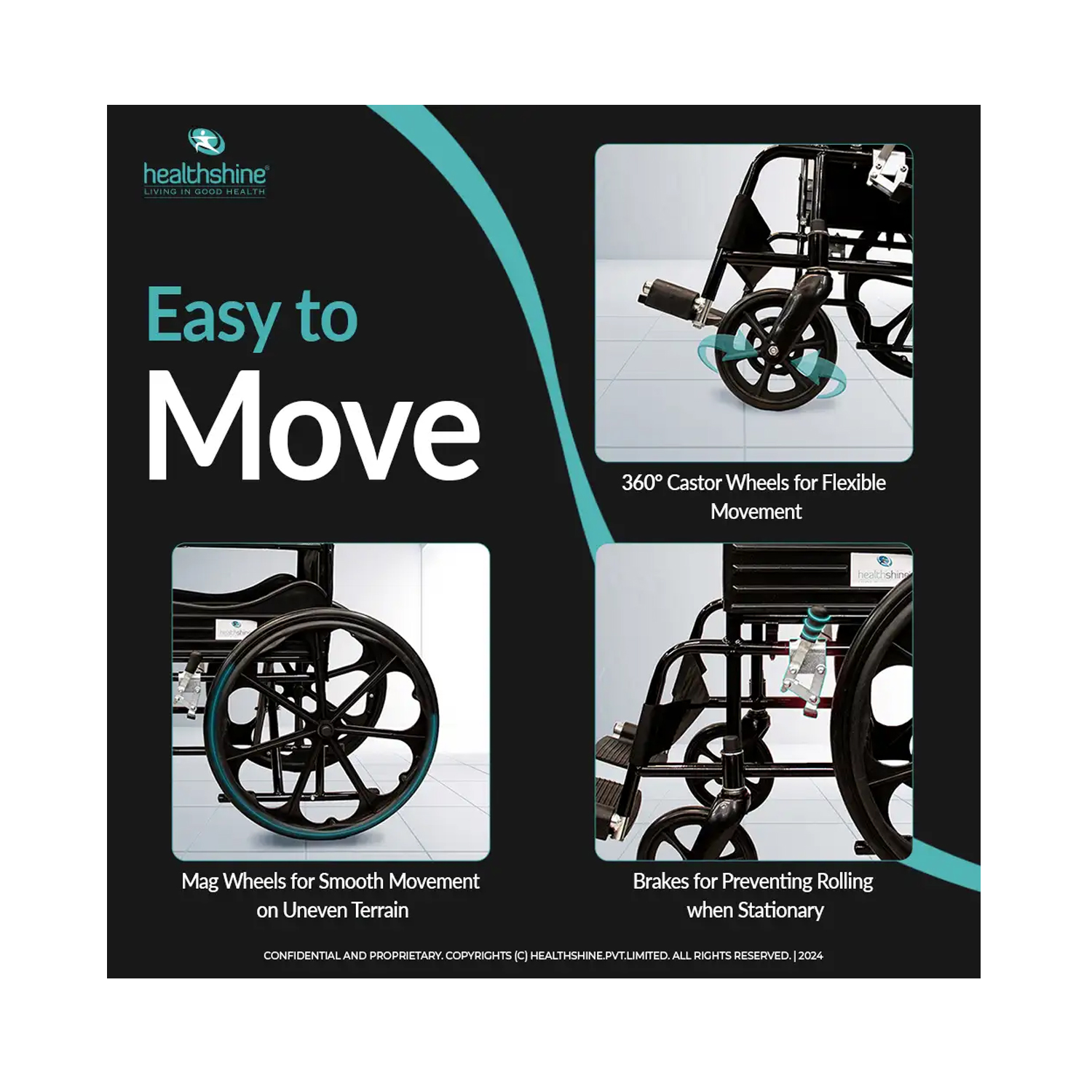 Healthshine-Folding-Wheelchair-with-Seat-Belt-4