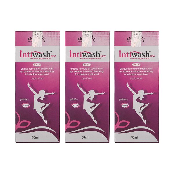 Intiwash New Feminine Hygiene Wash 50ml (Pack of 3)