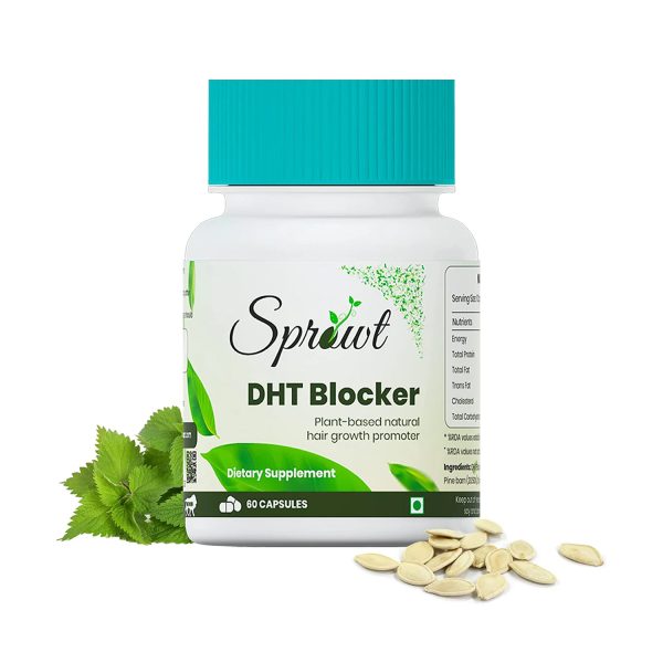 Sprowt DHT Blocker Plant-Based Natural Hair Growth Promoter Capsules