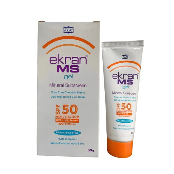 KLM Ekran MS Mineral Sunscreen Gel SPF 50 (50 gm) KLM Ekran MS Mineral Sunscreen Gel SPF 50 (50 gm)