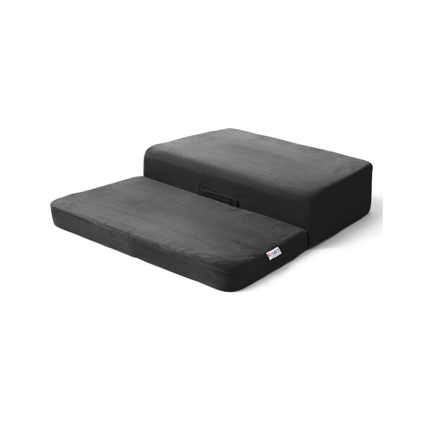 Fovera Meditation Step Cushion (Velvet Dark Grey)