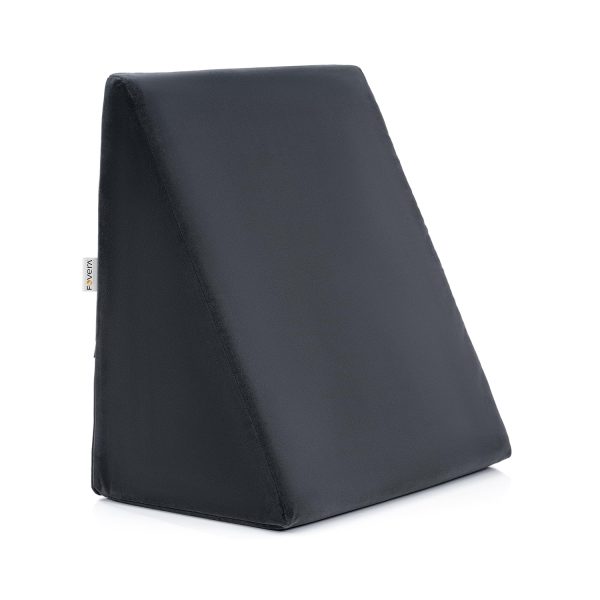 Fovera Adjustable Acid Reflux Bed Wedge Orthopedic Support (Velvet Dark Grey) – Medium 11 Inches