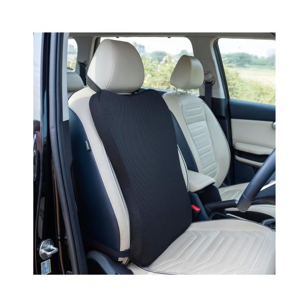Fovera Memory Foam Car Full Back Rest Support - Mesh Black