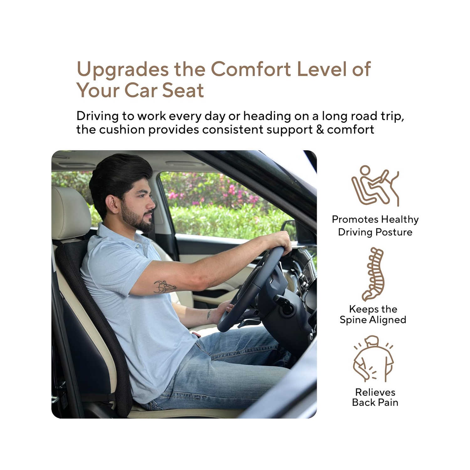 Memory-Foam-Car-Full-Back-Rest-Support—Mesh-Black-2