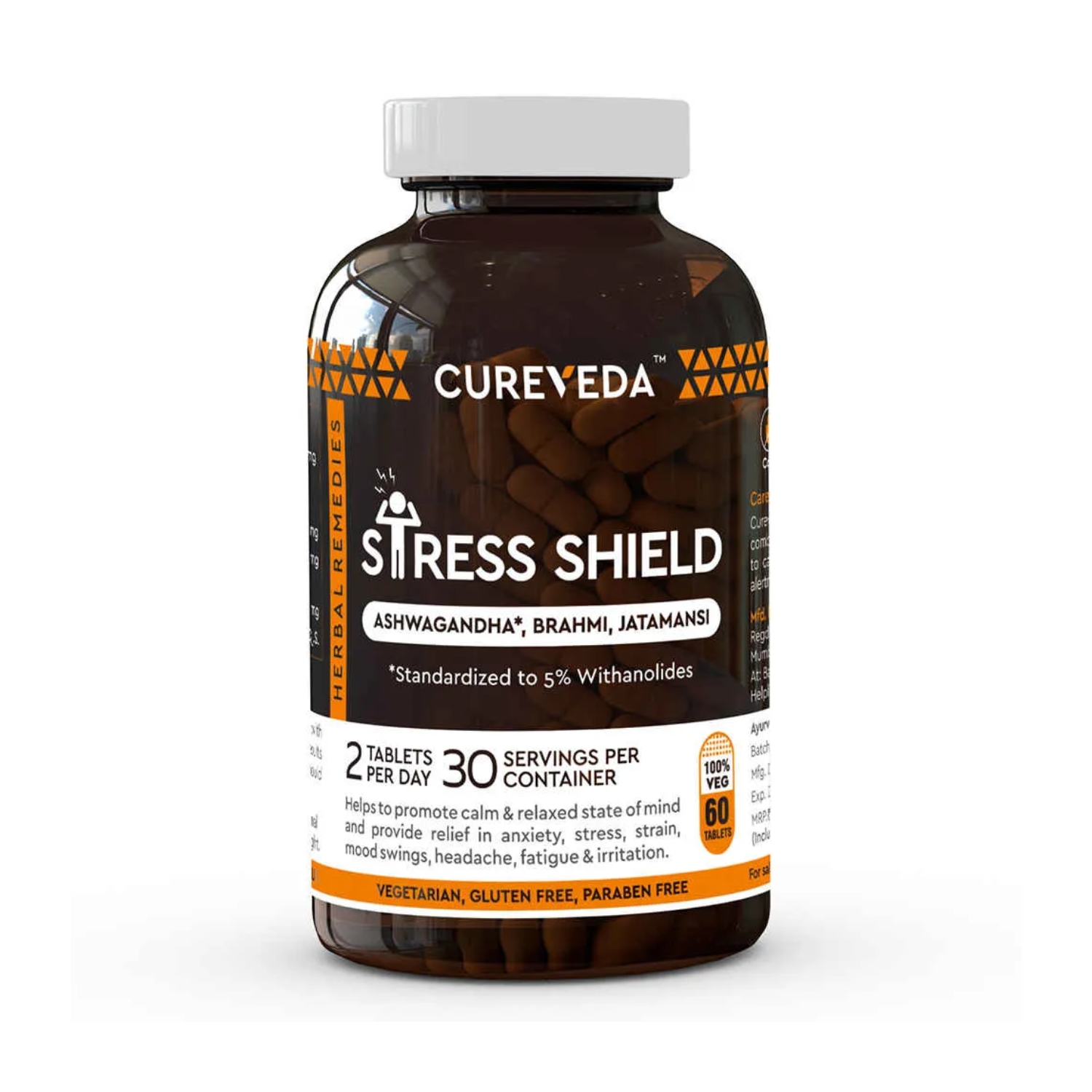 Cureveda Stress Shield (60 Capsules)