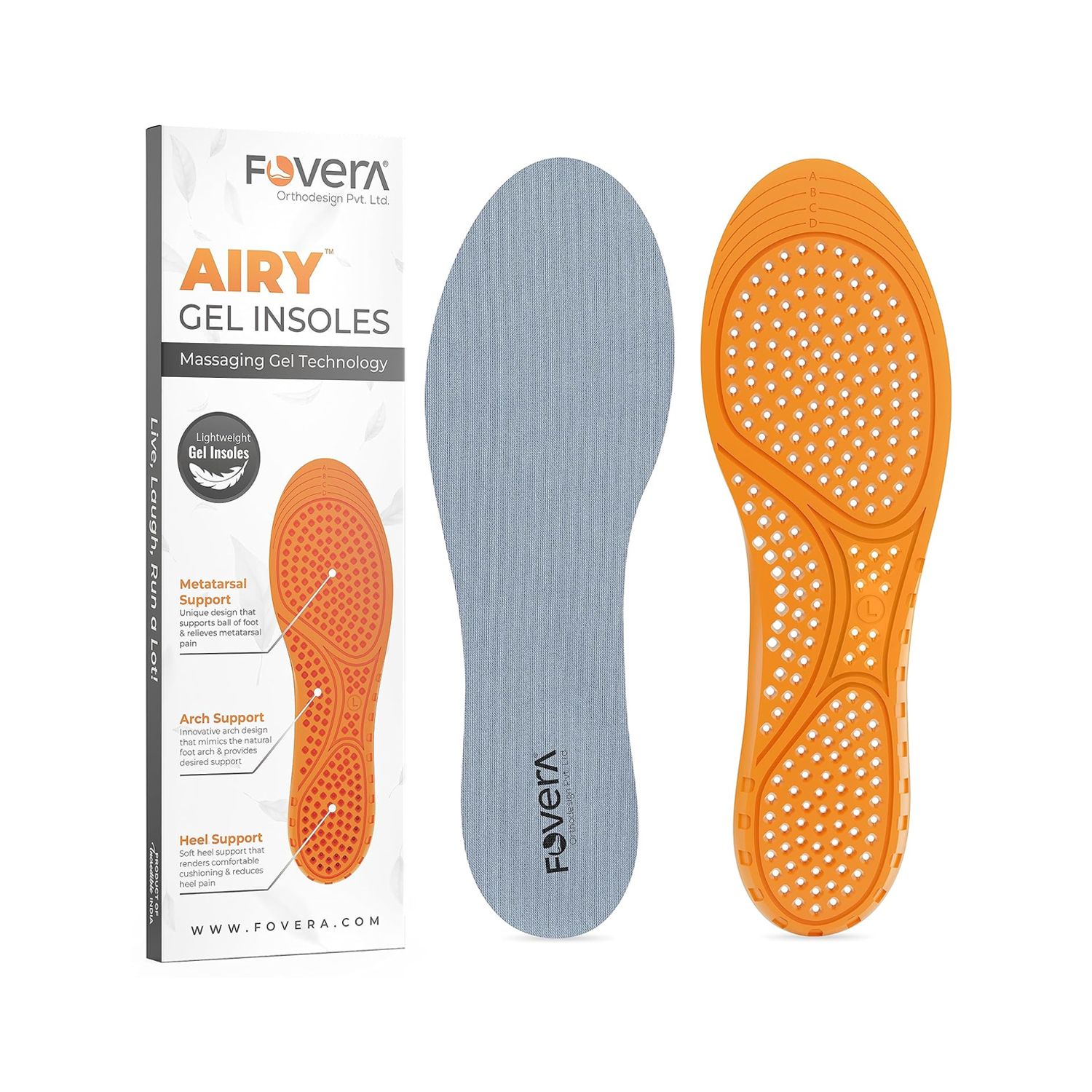 Gel Insole, Fovera Gel Insole, Fovera Airy Gel Insole, Heel Pain, Fovera Airy Gel Insole for Heel Pain