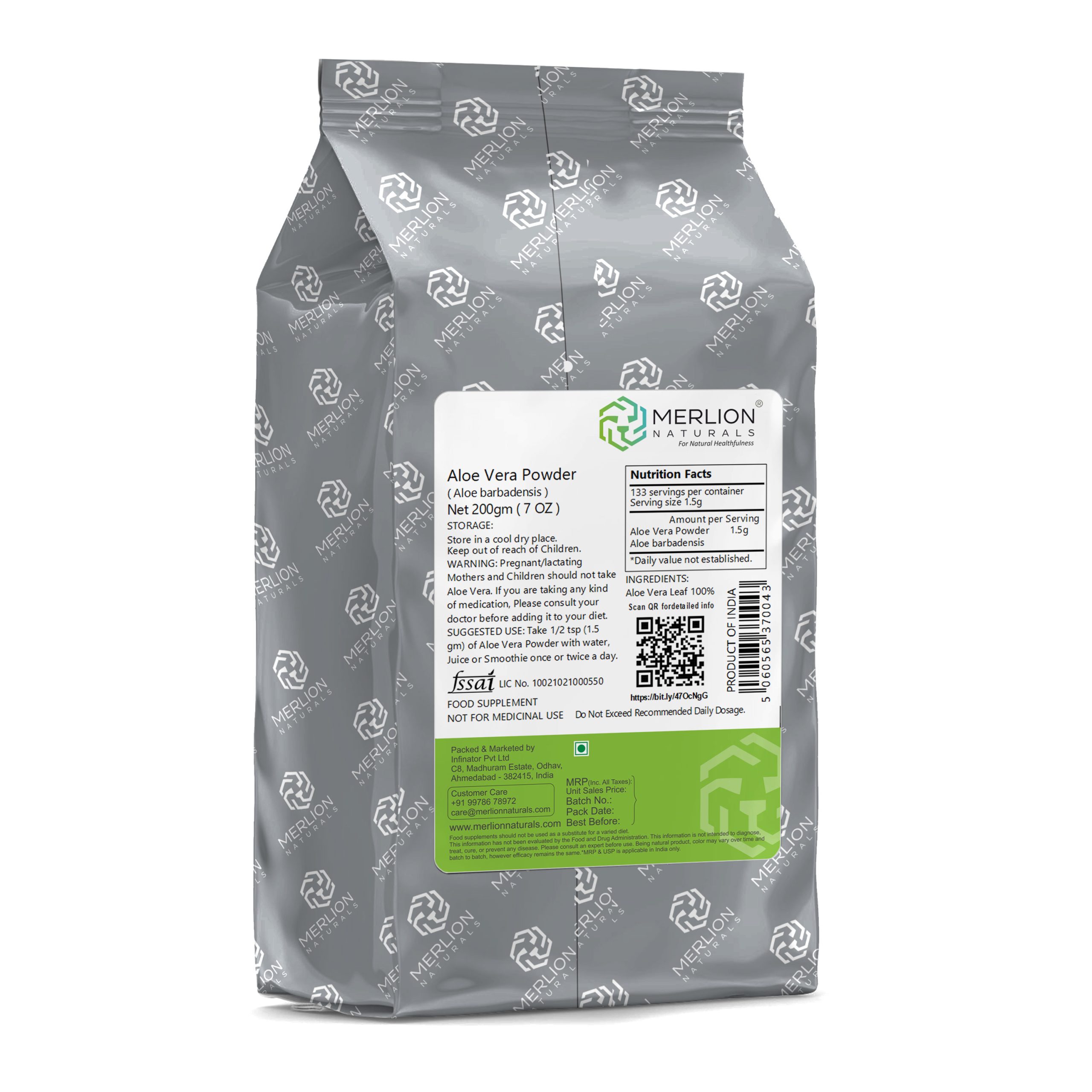 Aloe Vera Powder_200gm_Merlion Naturals_2