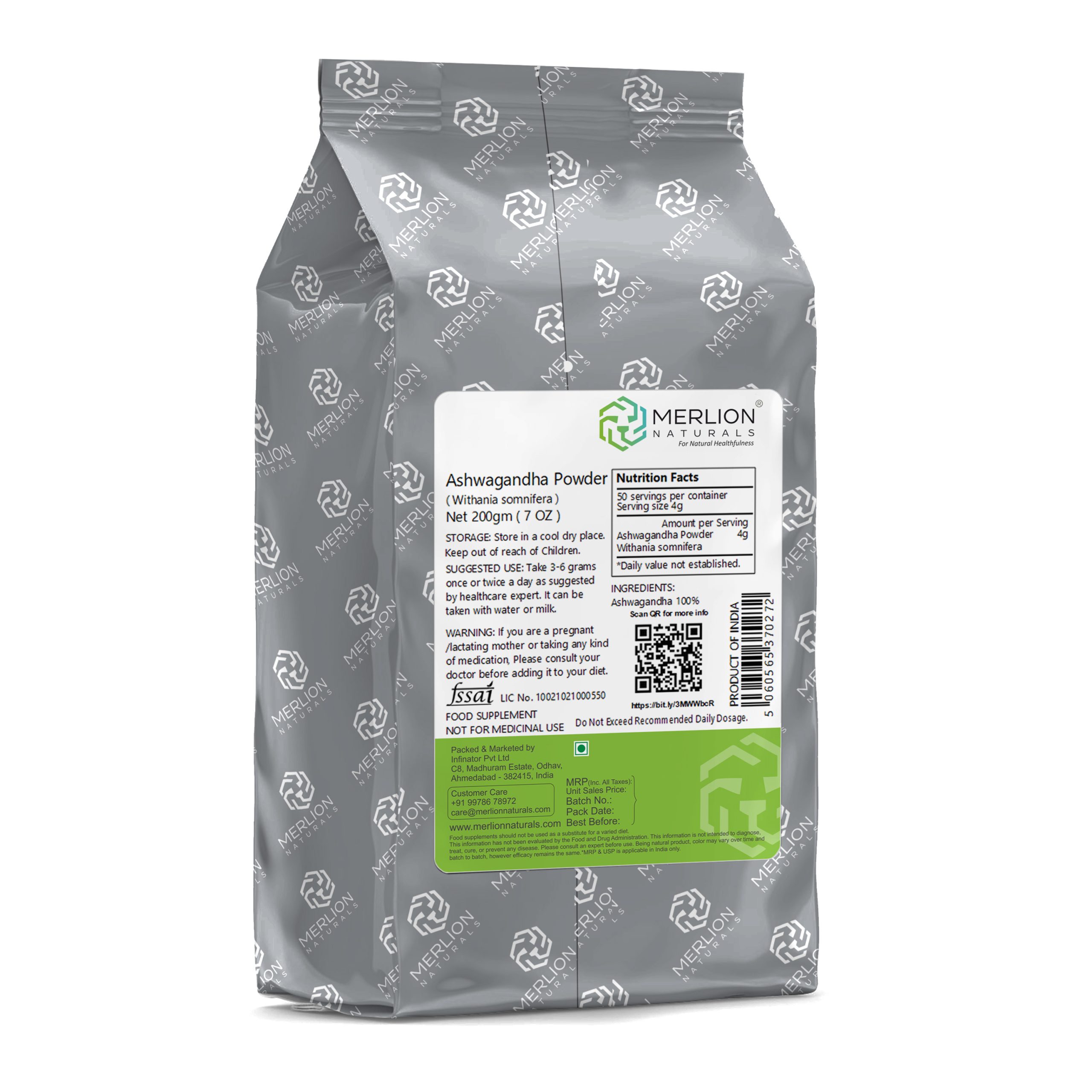 Ashwagandha Powder_200gm_Merlion Naturals_2