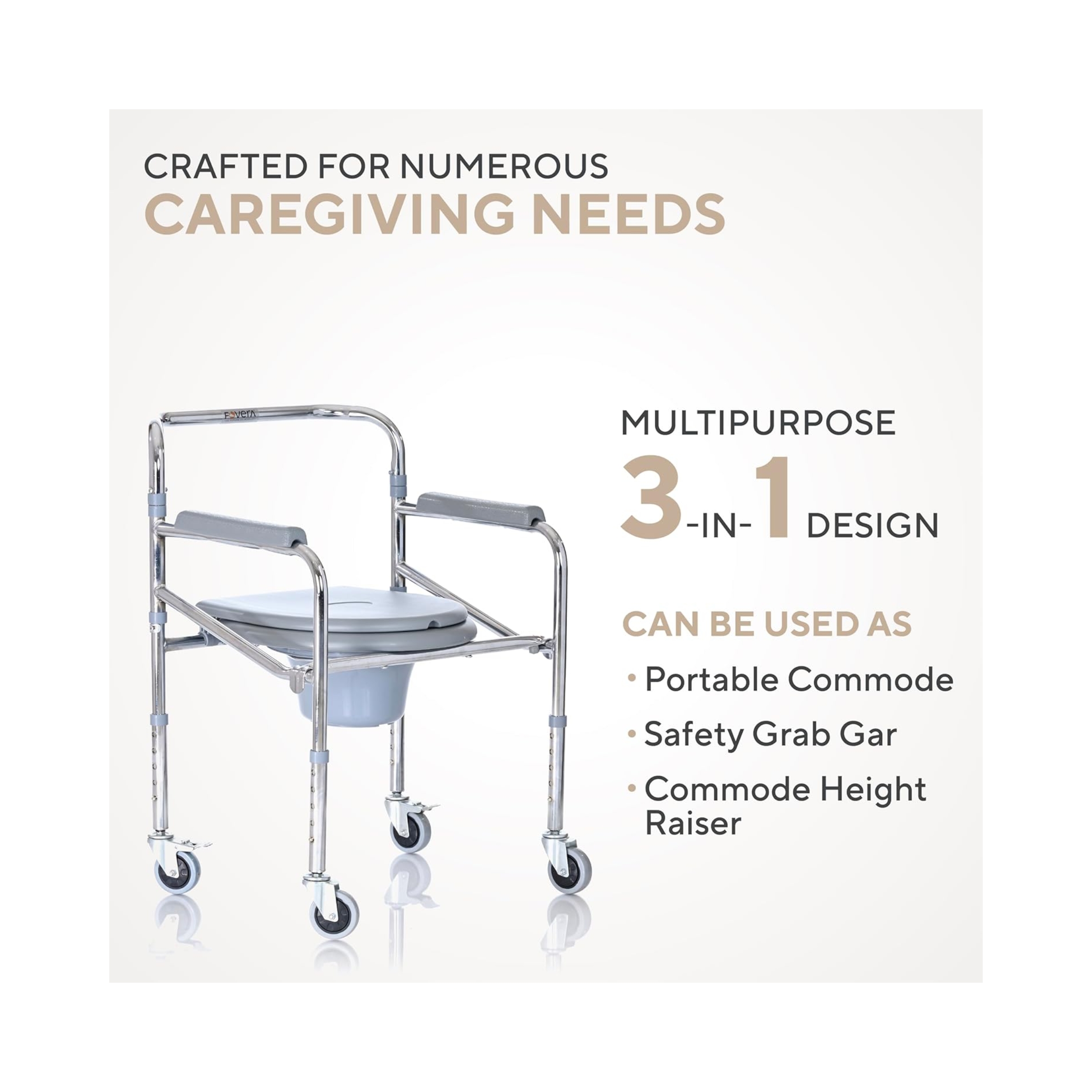 Commode chait with wheels (2)