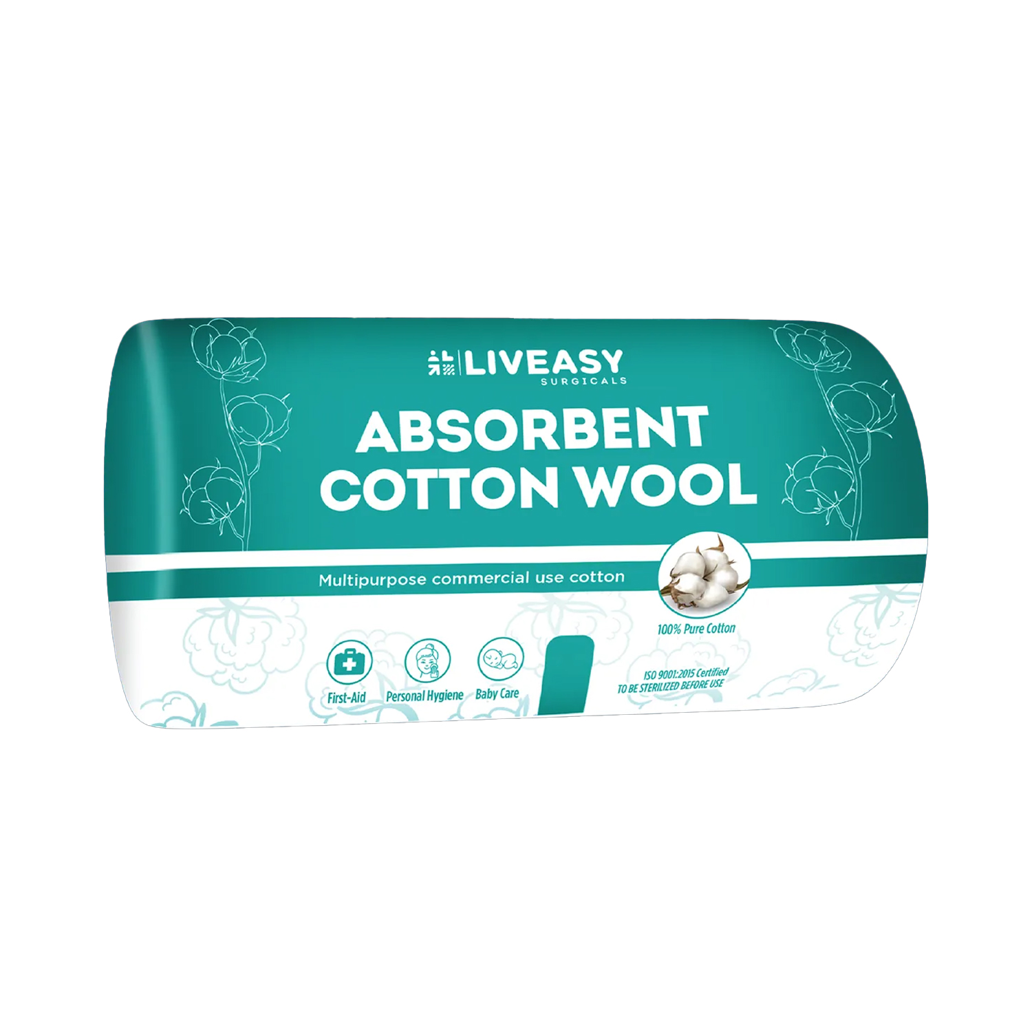 Liveasy Surgicals Absorbent Cotton Wool 500g