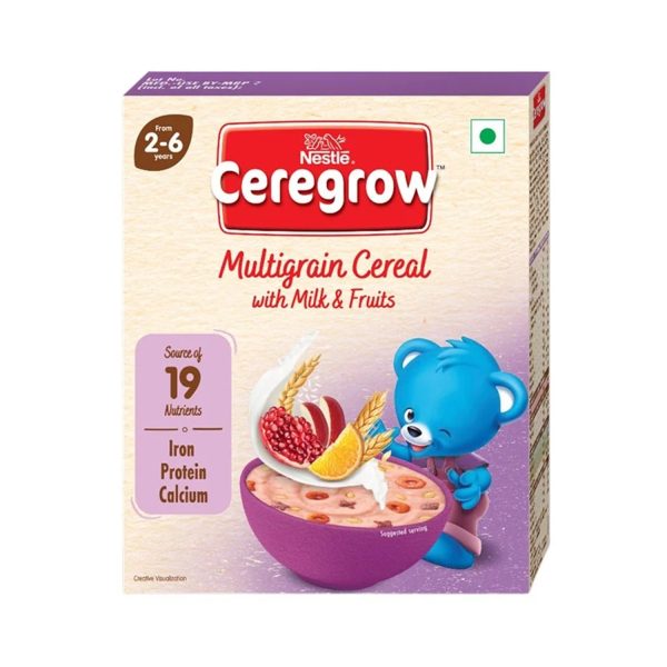 Nestle Ceregrow Multigrain Cereal with Milk and Fruits Cereal 300 g Nestle Ceregrow Multigrain Cereal with Milk and Fruits Cereal 300 g