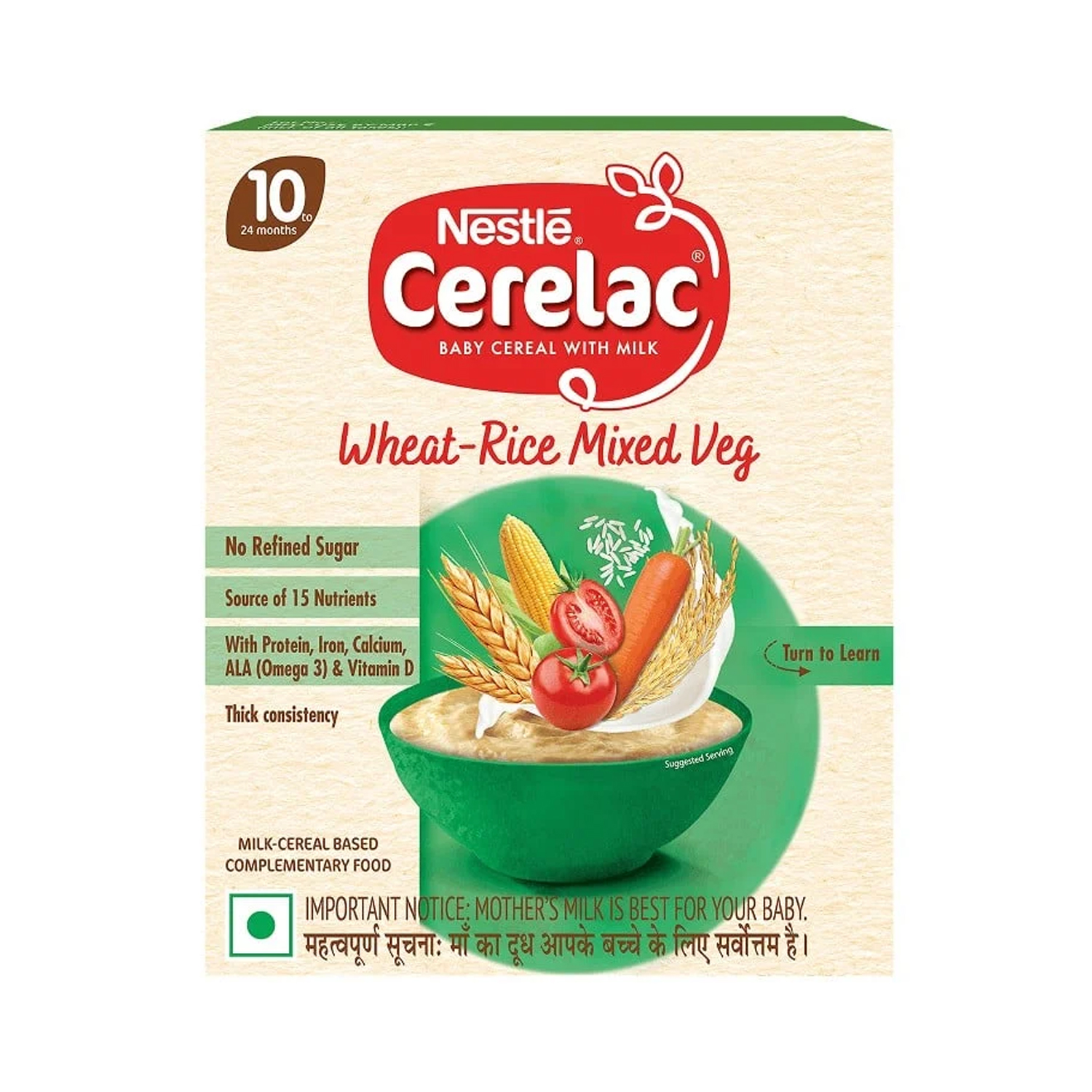 Nestle Cerelac Fortified Baby Cereal Wheat-Rice Mixed Veg, 300g