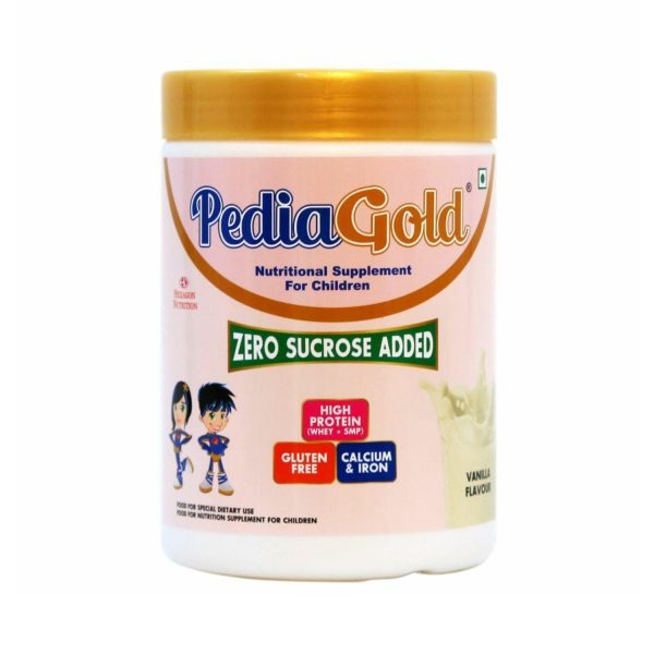 Pedia Gold Complete Nutrition for Children Premium Vannila – 400g Pedia Gold Complete Nutrition for Children Premium Vannila – 400g
