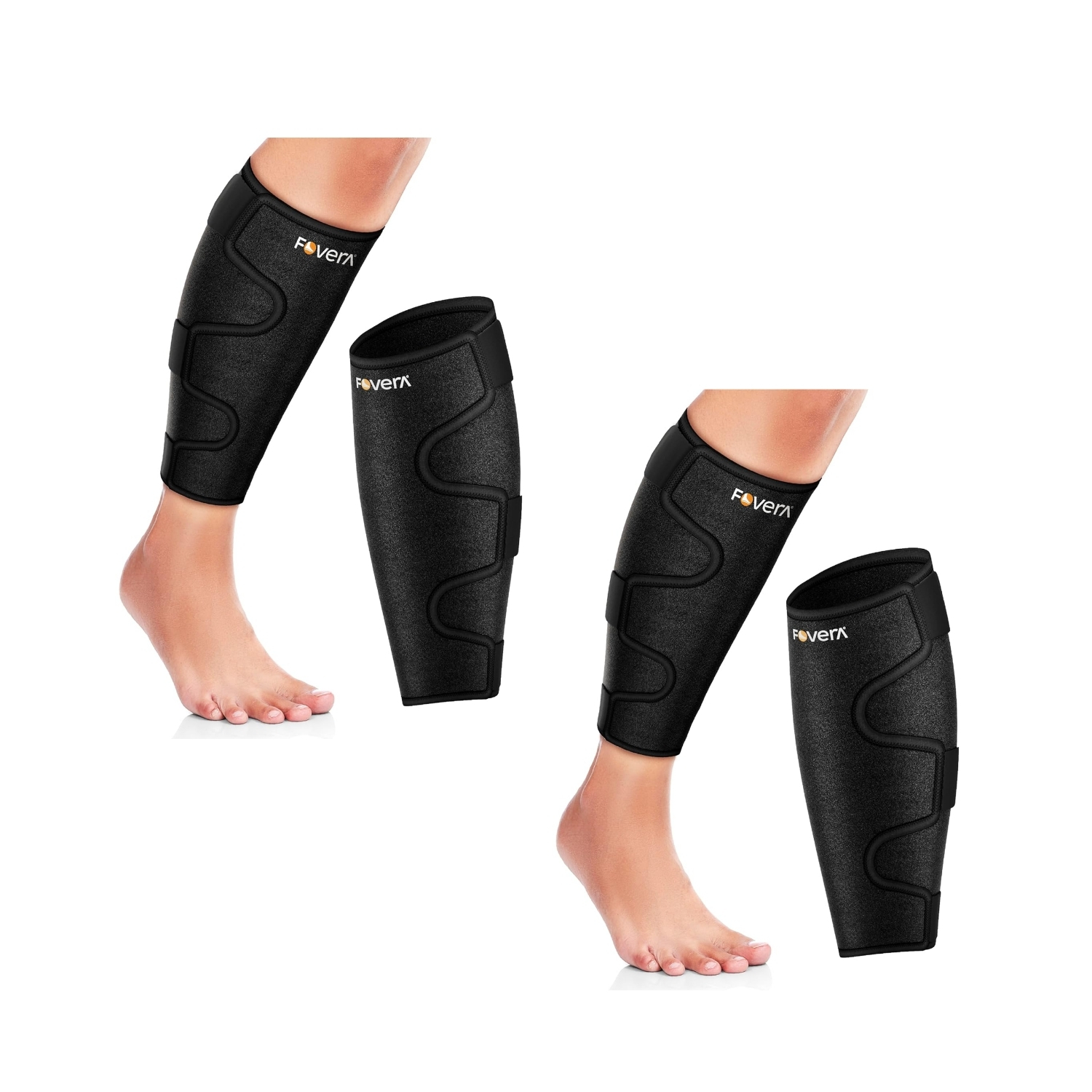 Fovera Adjustable Calf Support Brace (Pack of 2)