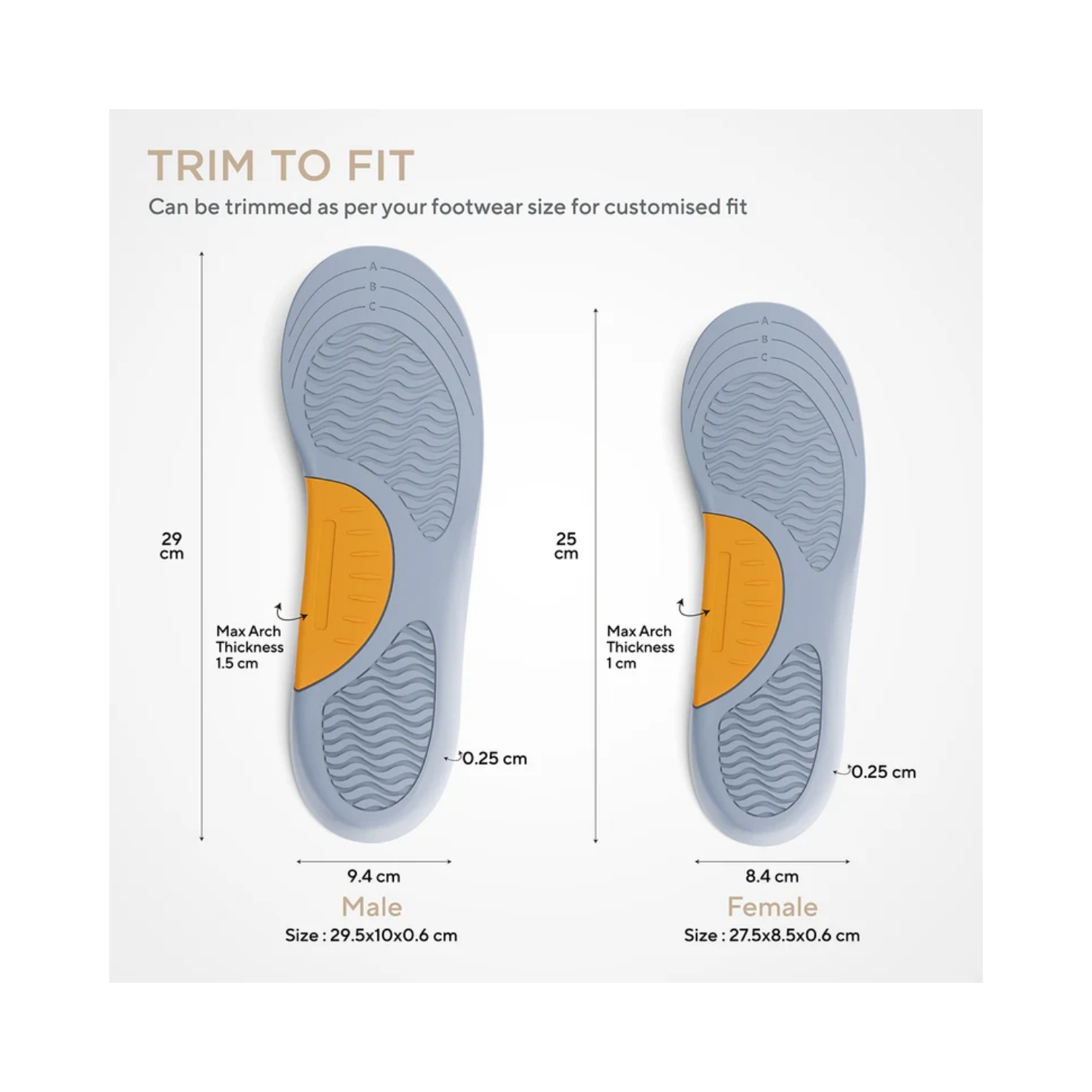 Arch Support Gel Insole Pair (4)