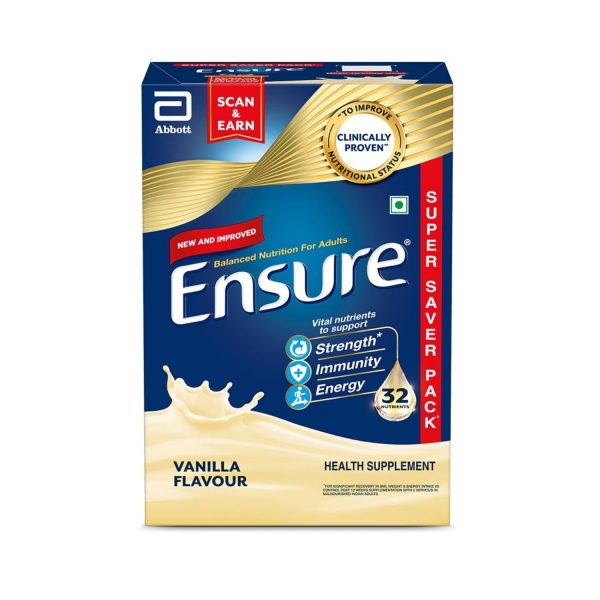 Ensure Complete Balanced Nutrition for Adults Vanilla Flavor 950gm (Refill pack)