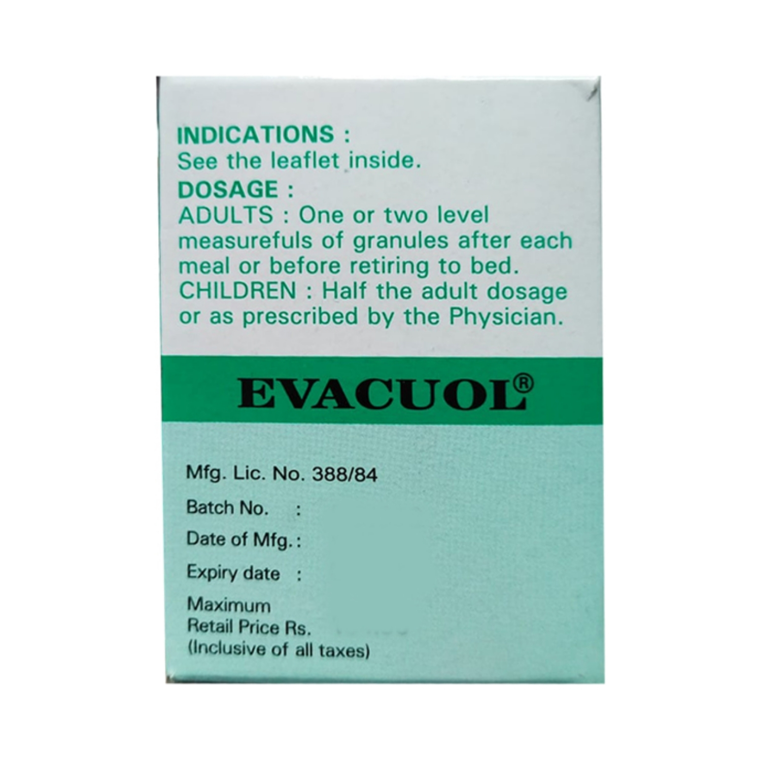 Evacuol Granules 75gm (3)