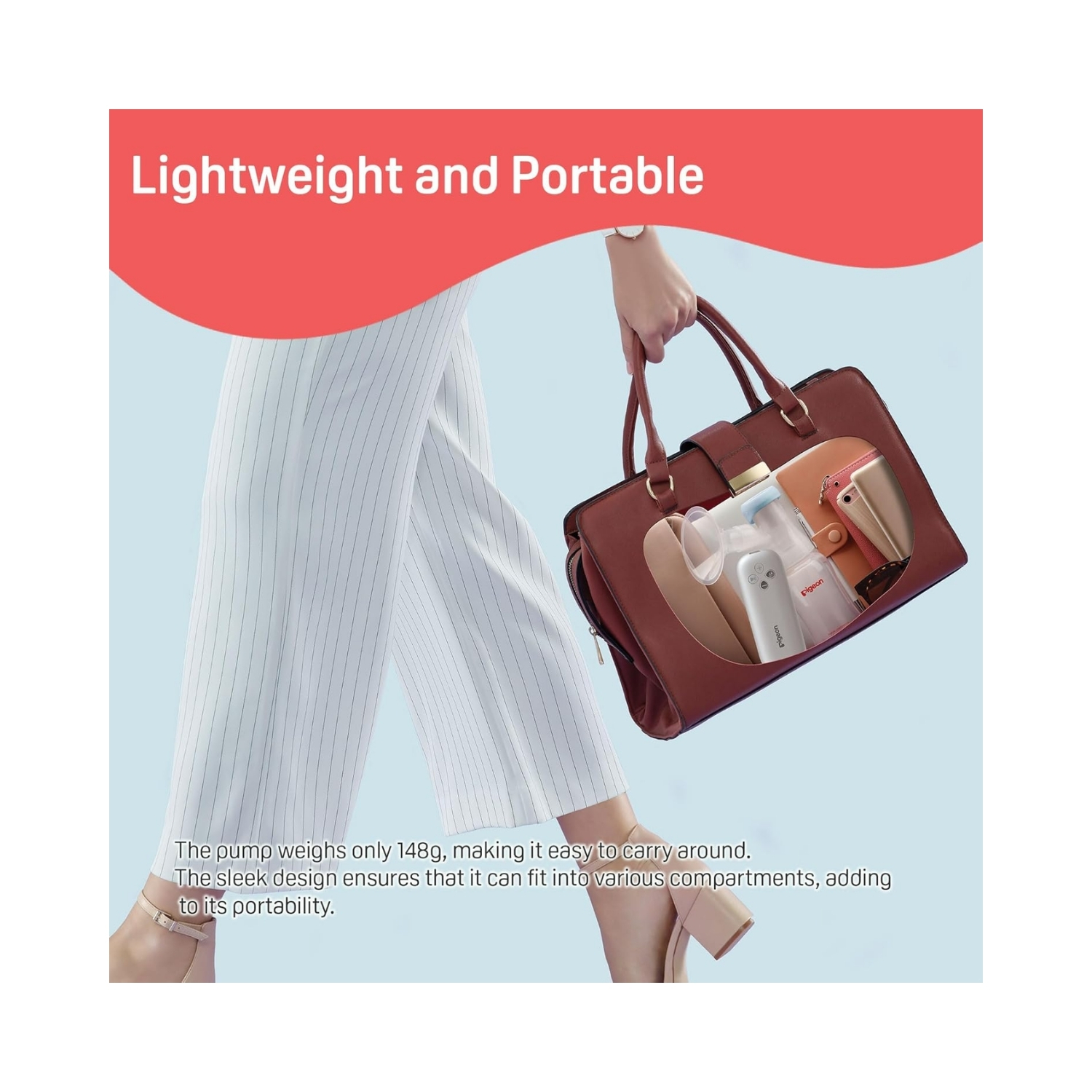 Pigeon Gomini Plus Electric Breast Pump Single with Wide Neck (5)