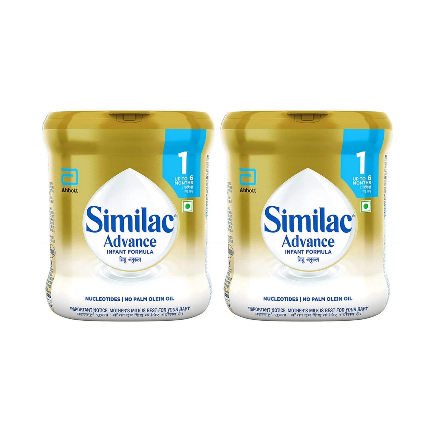 Similac Advance Baby Formula Stage 1 (0-6 Months) 400g Jar (Pack of 2)
