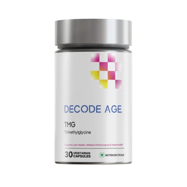 Decode Age TMG (Trimethylglycine) Supplement for Liver and Heart Health (30 Capsules) Decode Age TMG (Trimethylglycine) Supplement for Liver and Heart Health (30 Capsules)