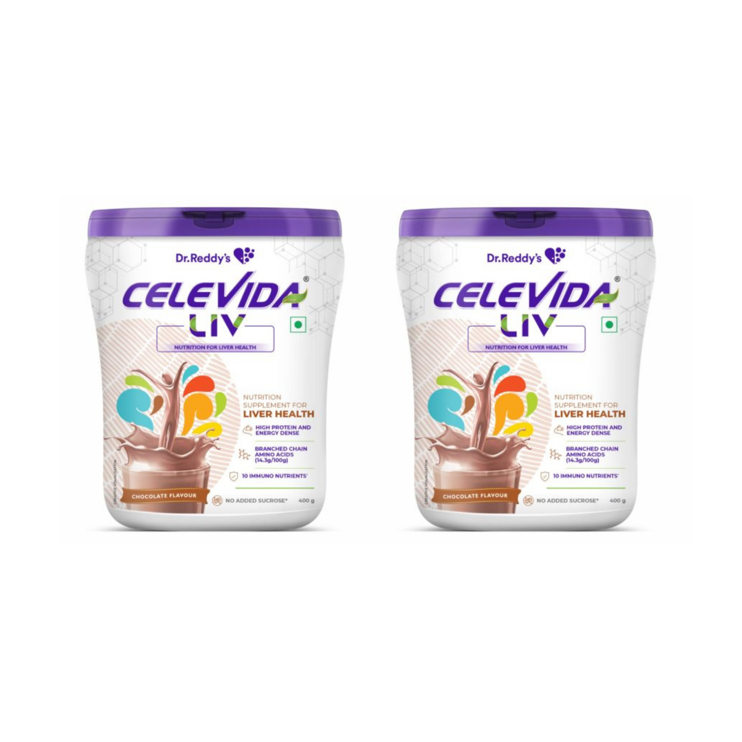Celevida LIV Chocolate Powder 400g (Pack of 2)