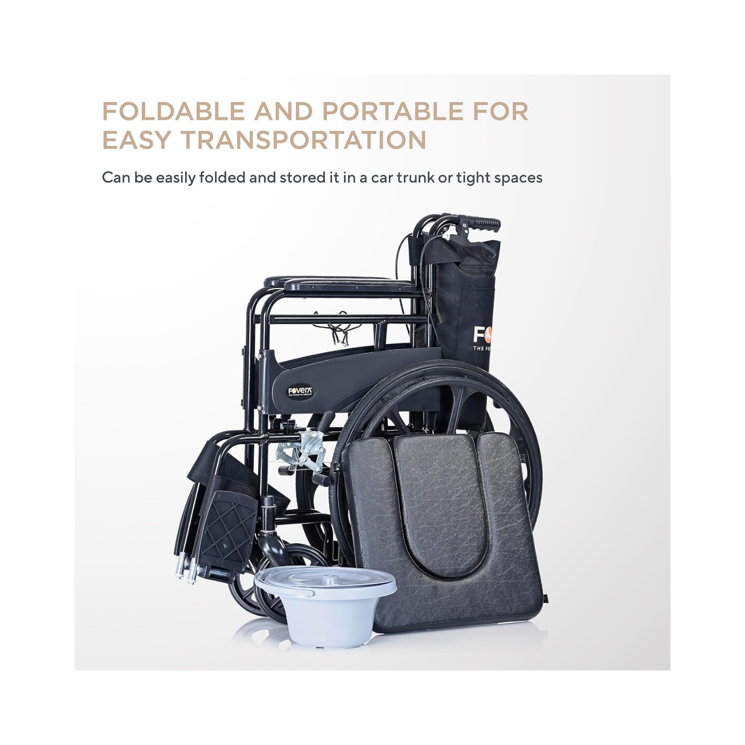 FOVERA 3 in 1 Foldable Wheelchair (4)