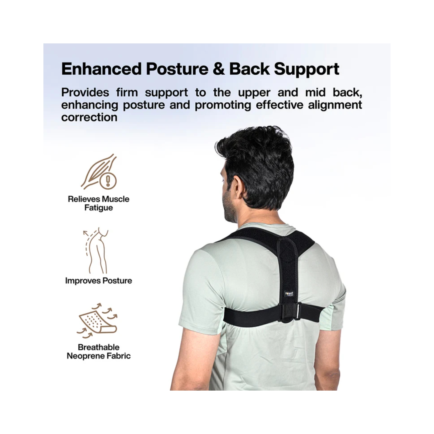 FOVERA Posture Corrector for Men & Women (Half) (2)