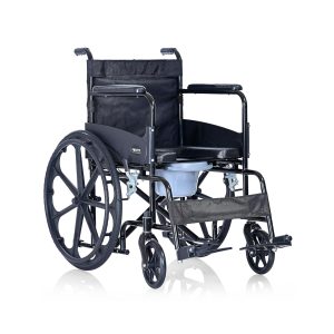 Fovera 3-in-1 Foldable Wheelchair for Regular and Commode Use (Basic)