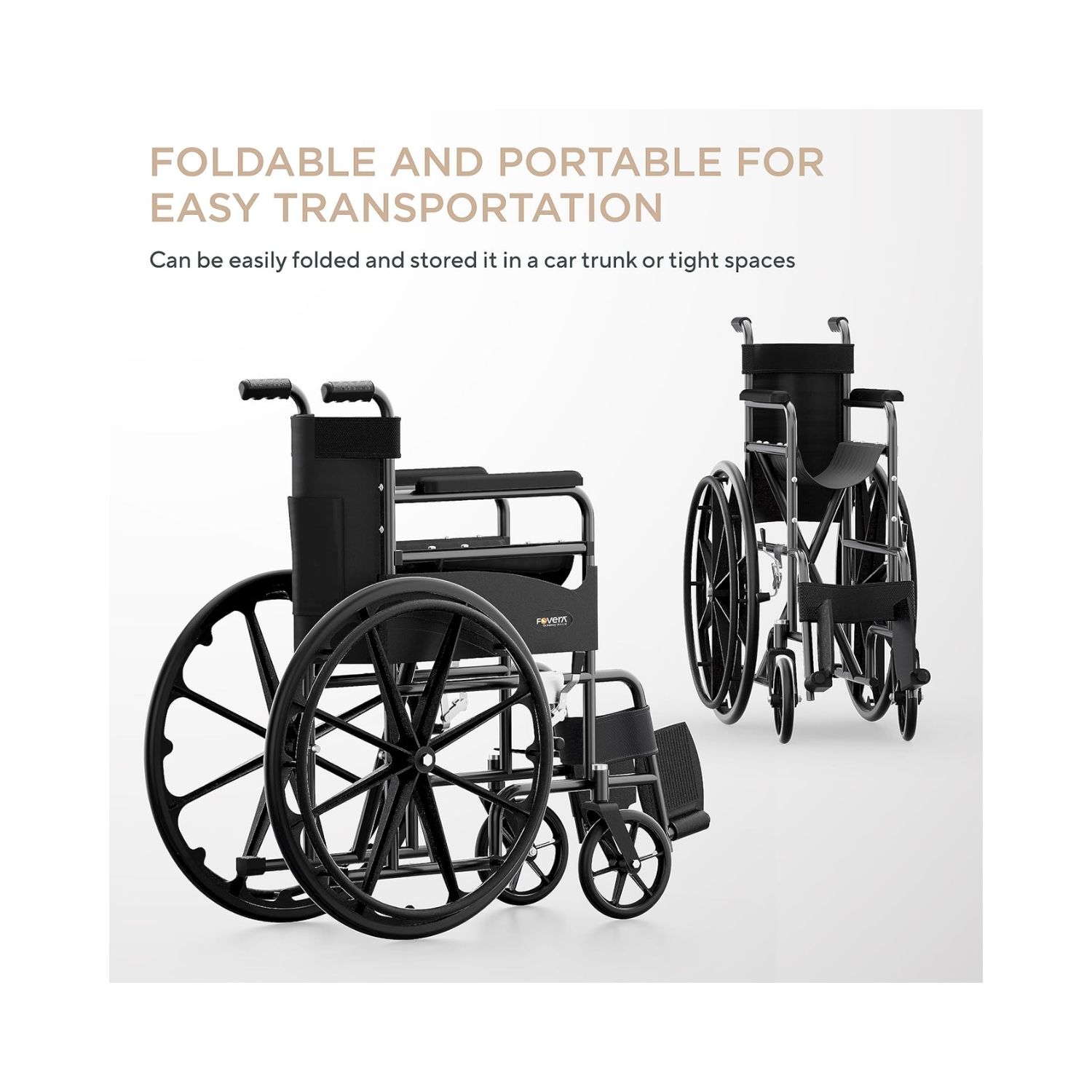 Fovera Foldable Wheelchair (4)