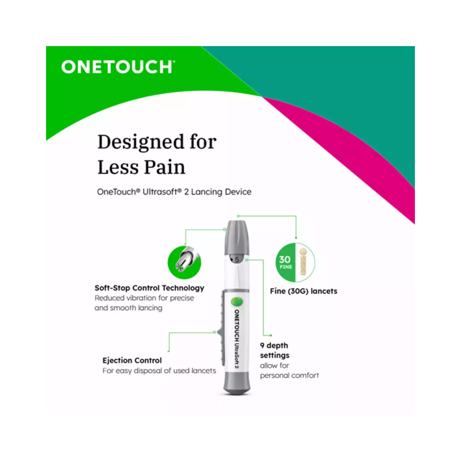 One touch ultra soft 2 lancets (3)