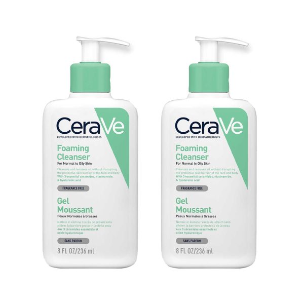 CeraVe Foaming Cleanser (236 ml) Pack of 2