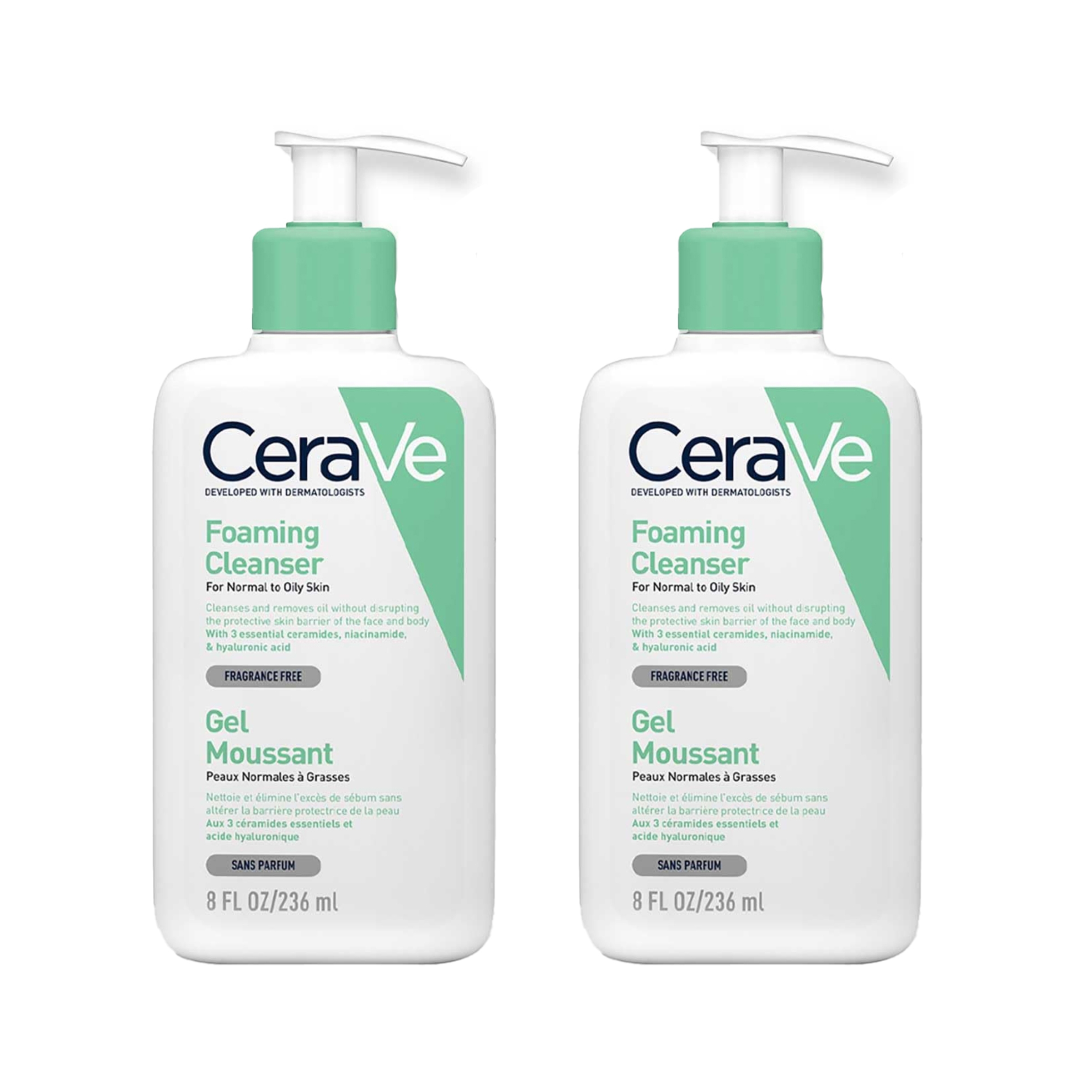 CeraVe Foaming Cleanser (236 ml) Pack of 2