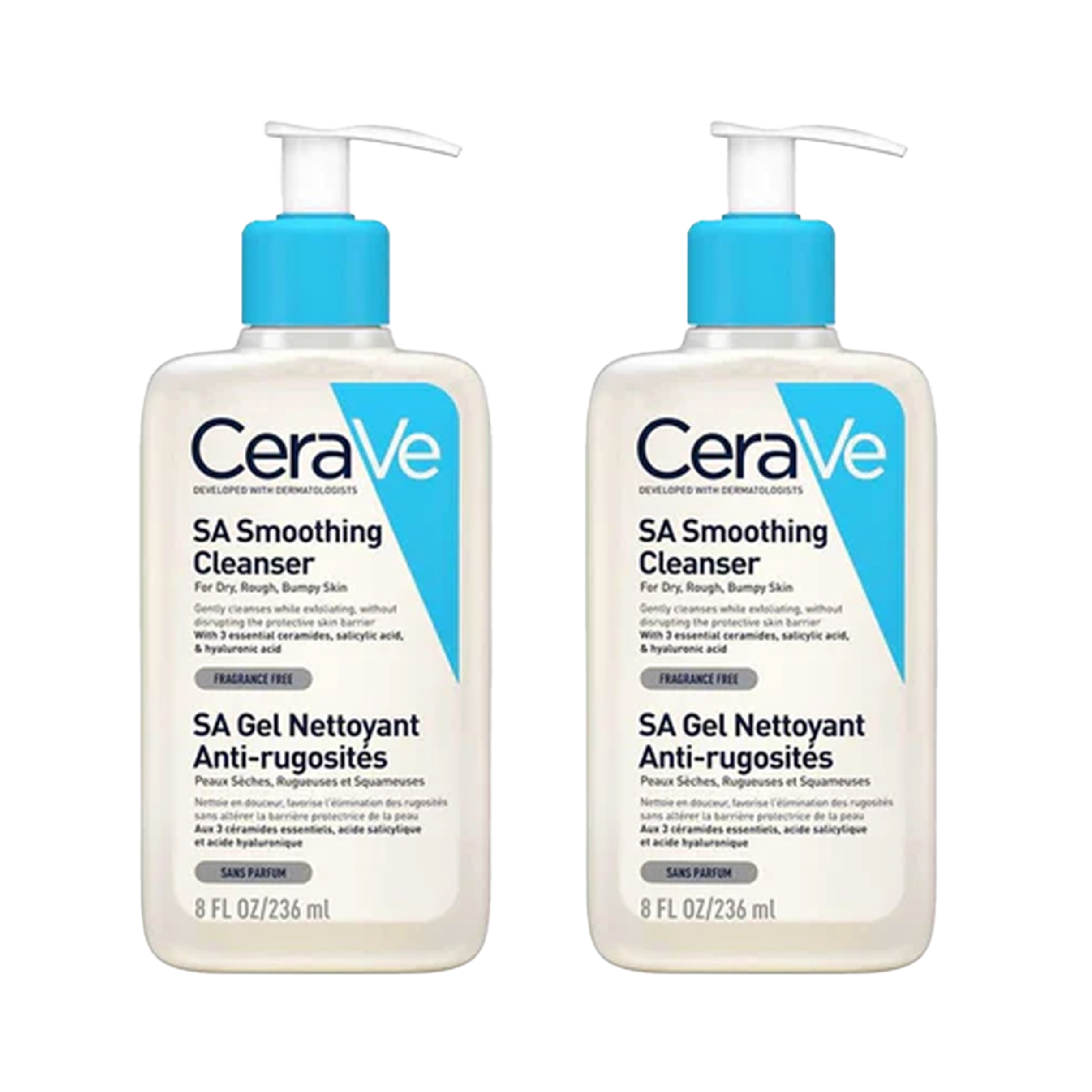 CeraVe SA Smoothing Cleanser (236ml) Pack of 2