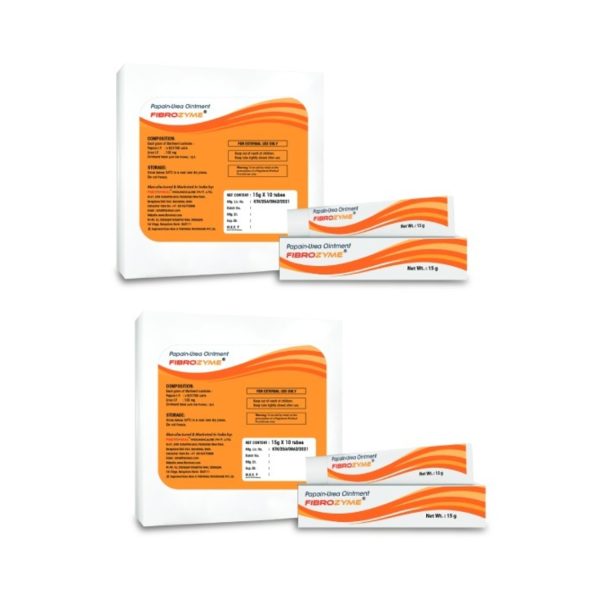 Fibroheal Fibrozyme Ointment (15 gm) Pack of 2 Fibroheal Fibrozyme Ointment (15 gm) Pack of 2