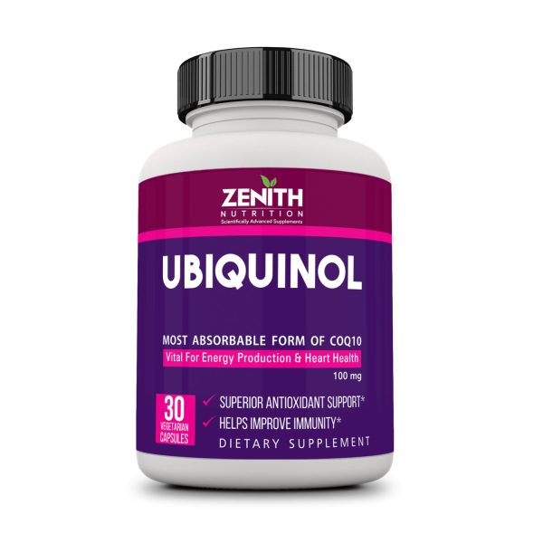 Zenith Nutrition Ubiquinol 100mg (30 Veg Capsules)