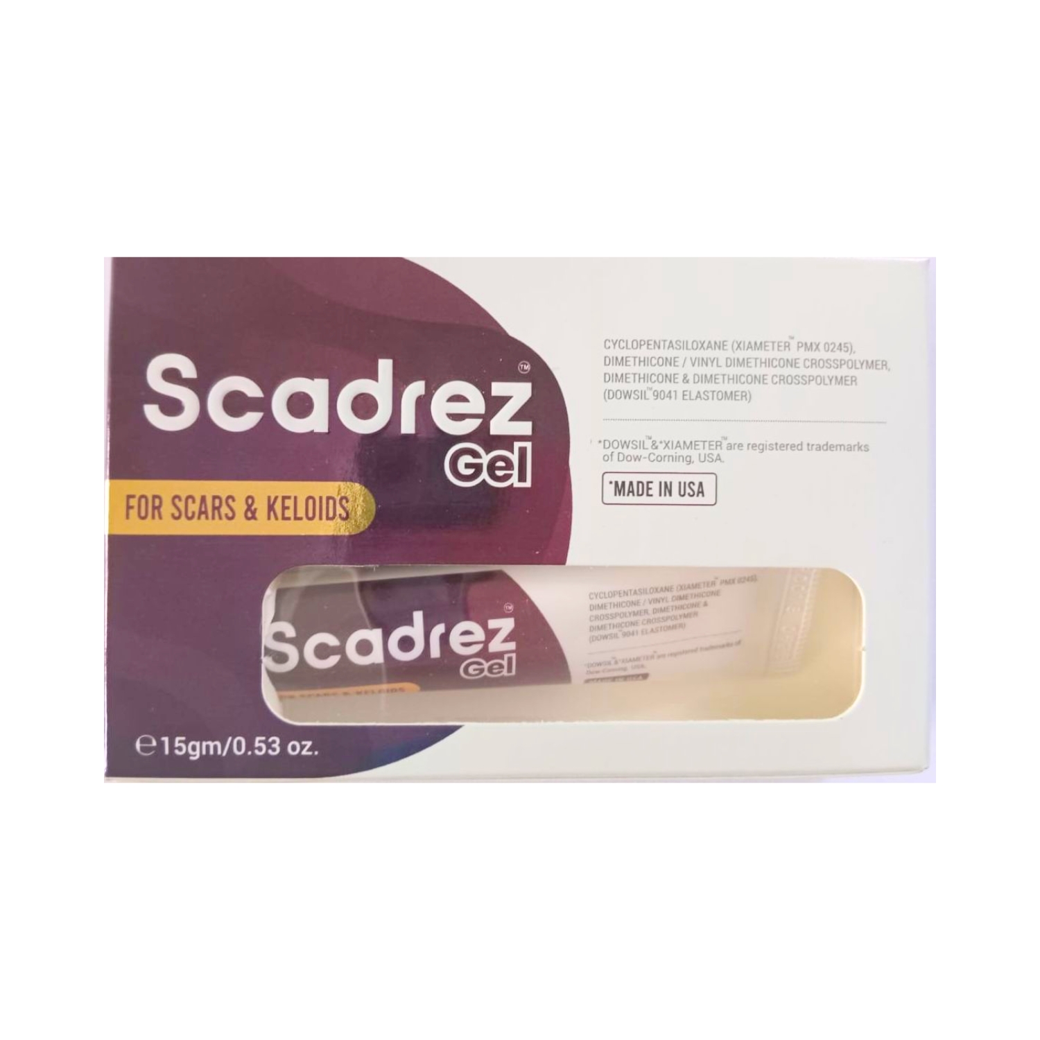 Scadrez Gel for Scars and Keloids (15 gm)