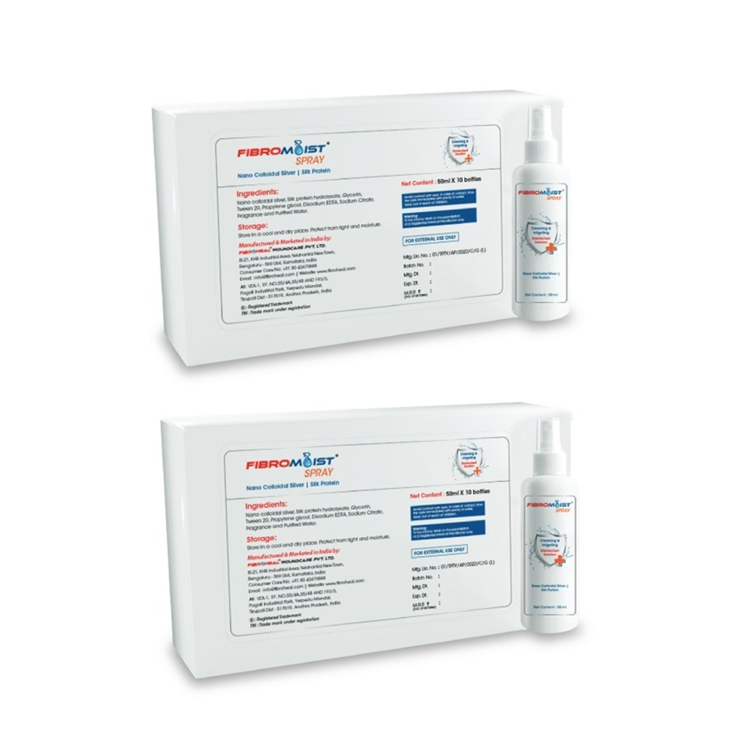 Fibroheal Fibromoist Spray (50 ml) Pack of 2