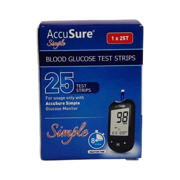 Accusure Simple Test Strips (25 Strips)