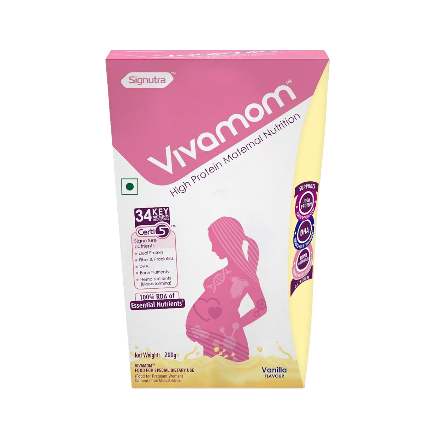 Signutra Vivamom High Protein Maternal Nutrition Vanilla Flavour (200g)