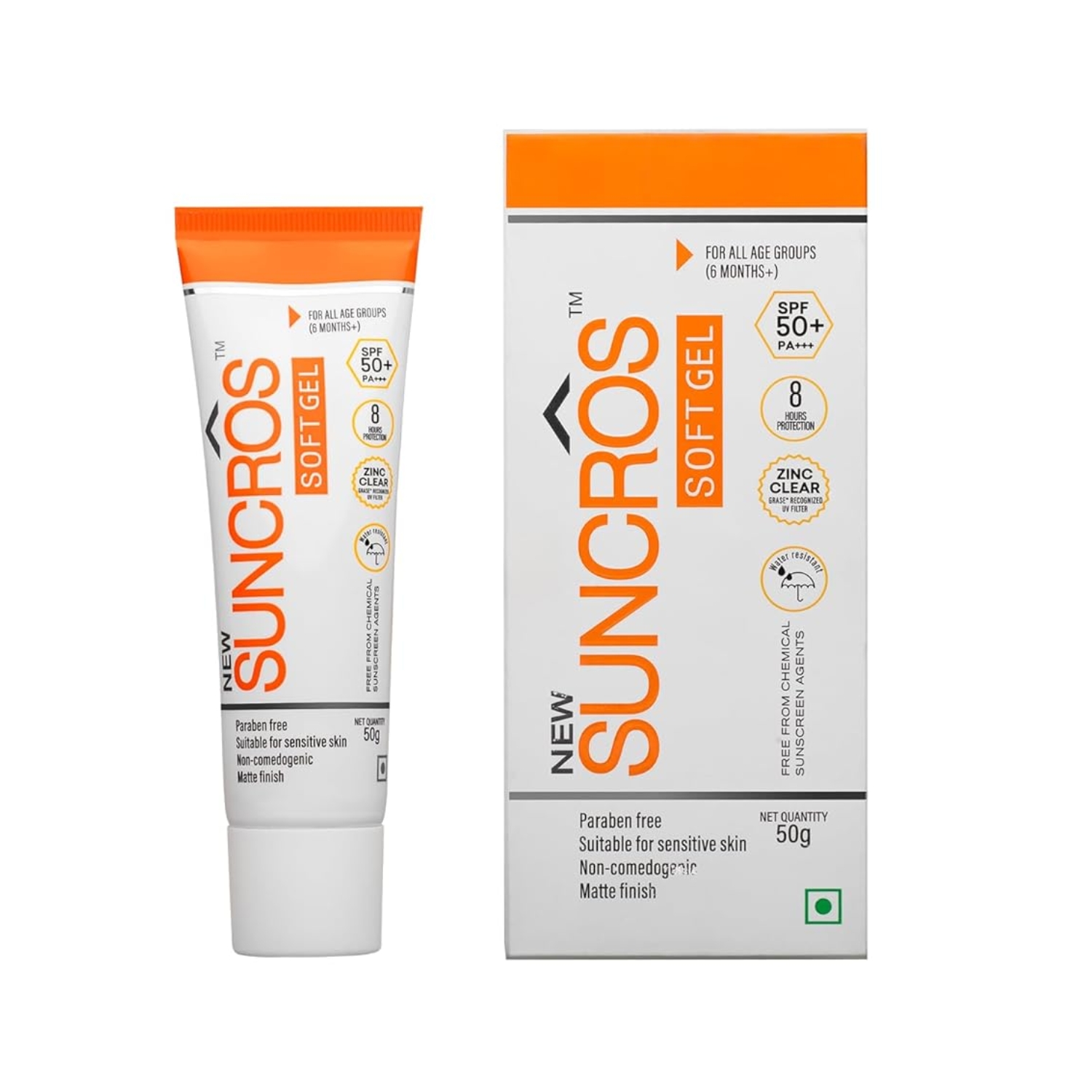 Suncros Matte Finish Soft Gel (SPF-50+) (PA+++) (50 gm)