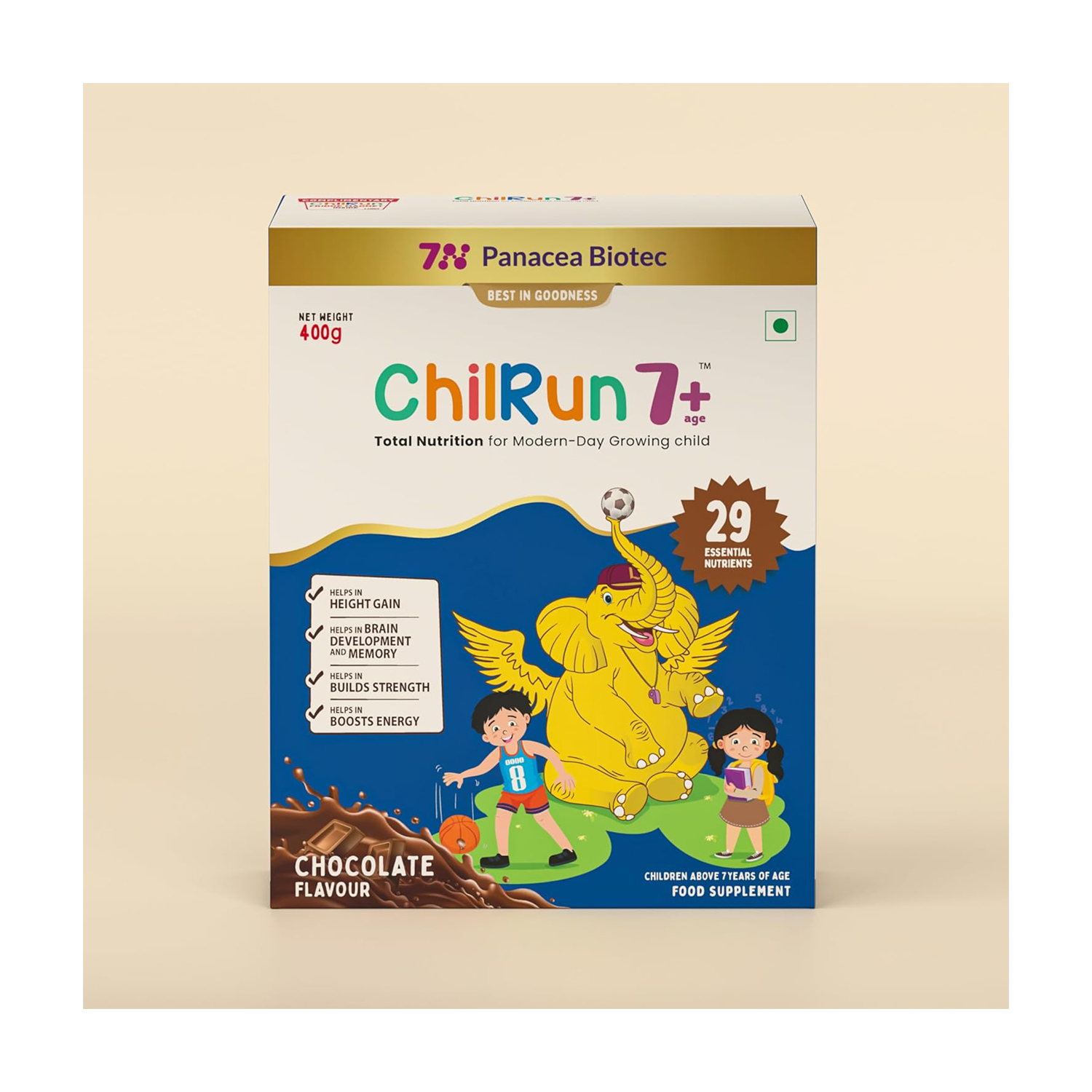 Chilrun 7+ Protein Powder Chocolate Flavour 400g