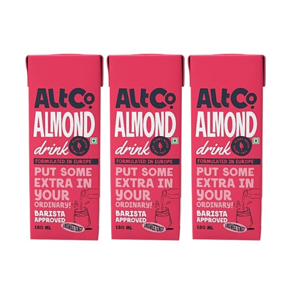 Alt Co. Almond Milk Drink 180 ml (Pack of 3)