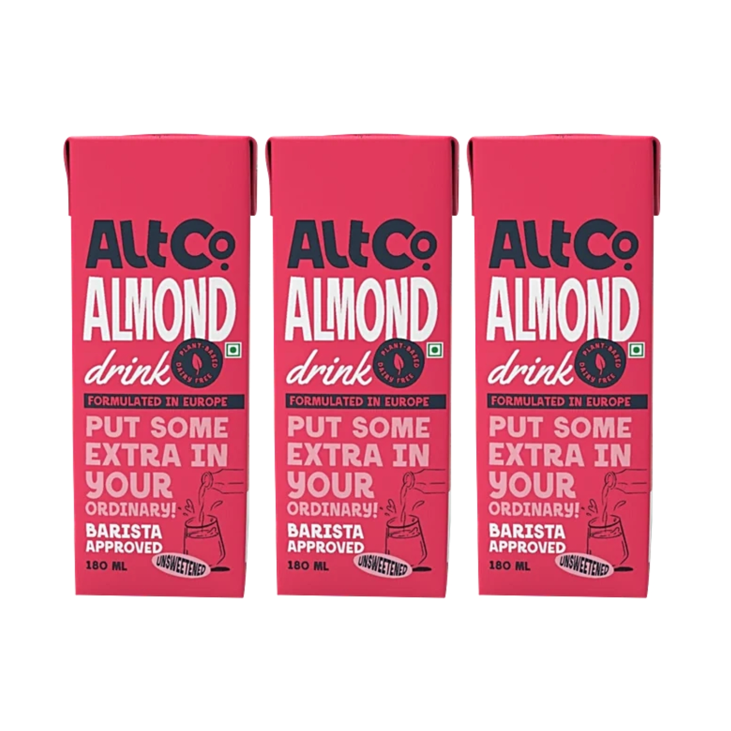 Alt Co. Almond Milk Drink 180 ml (Pack of 3)