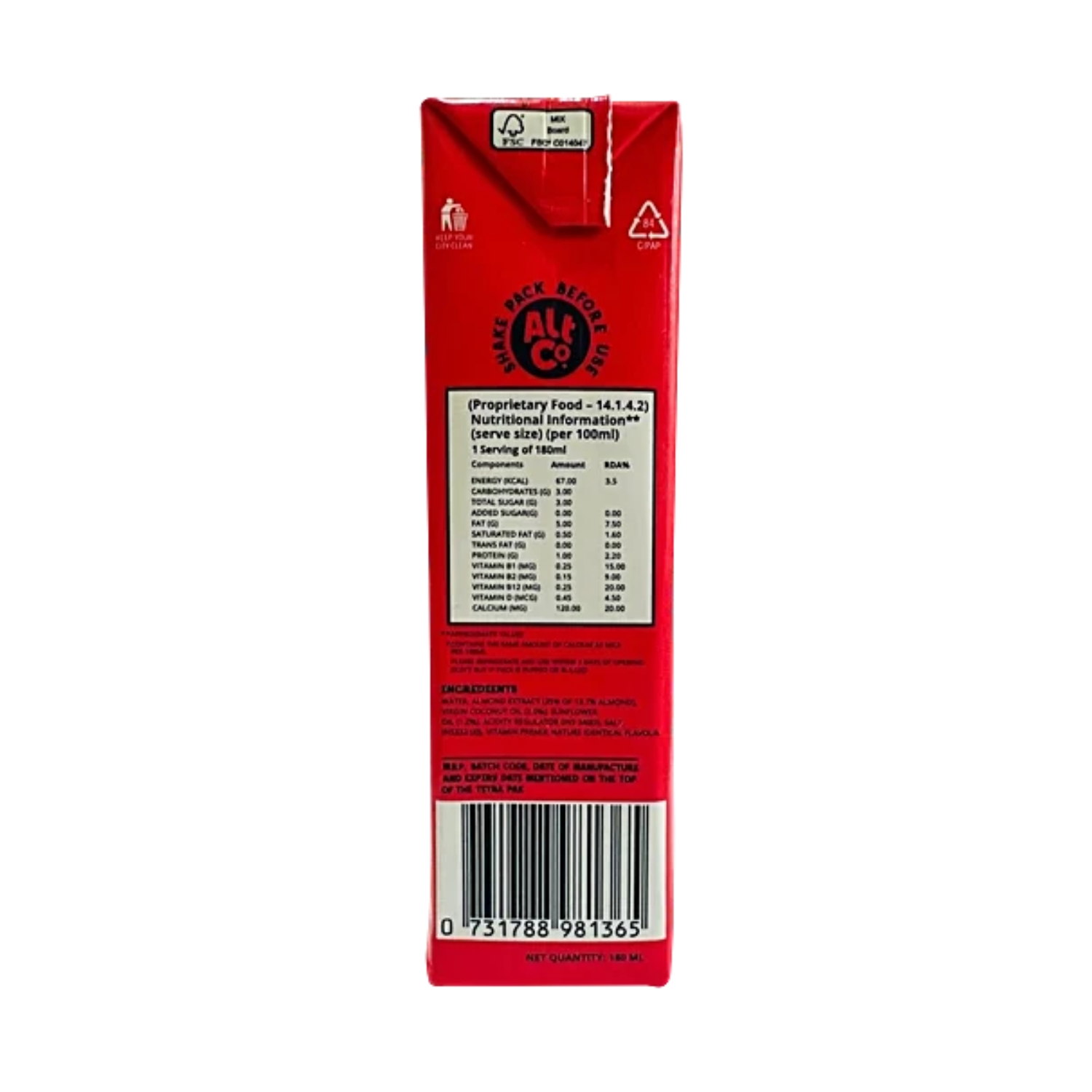 Alt Co Plant Based Almond Drink 5