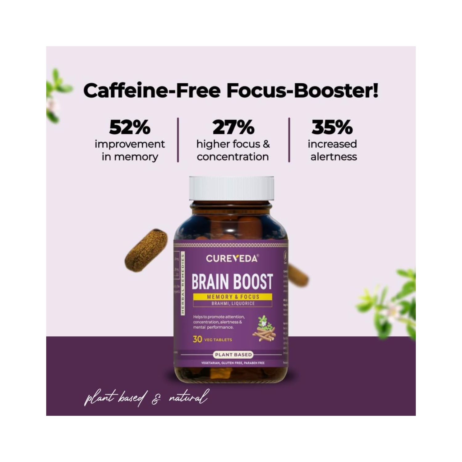 Cureveda Herbal Brain Boost Tablet (5)