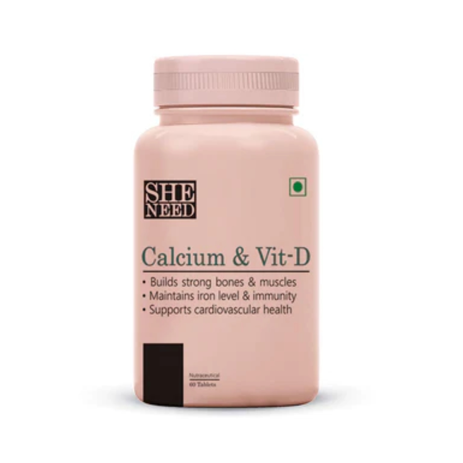 Sheneed Calcium and Vitamin D3 60 Tablets