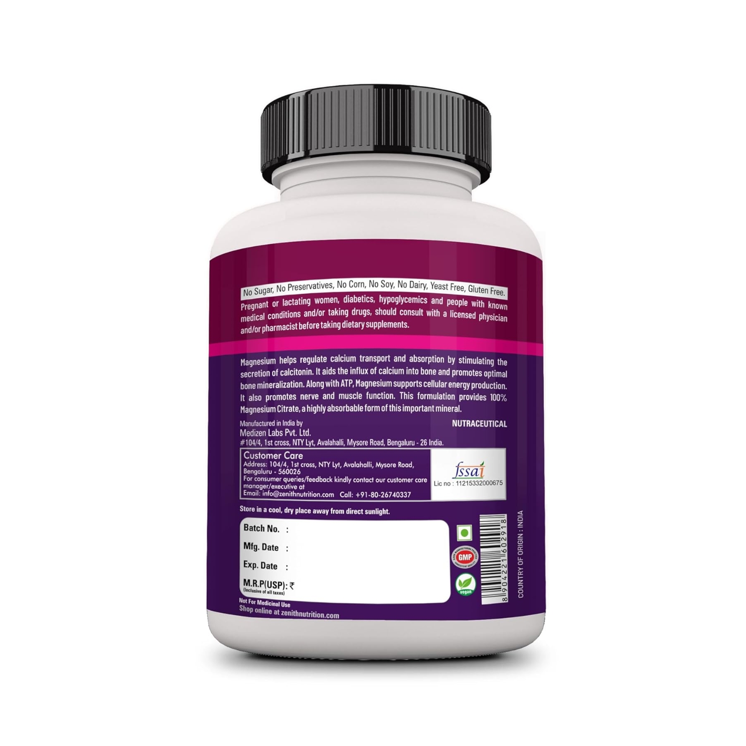 Zenith Nutrition Magnesium Citrate Powder – 60 gms (3) (1)