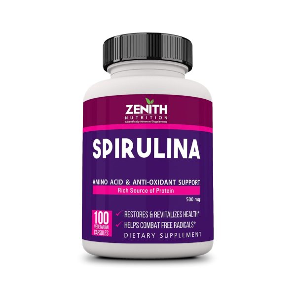 Zenith Spirulina 500mg (100 Capsules)