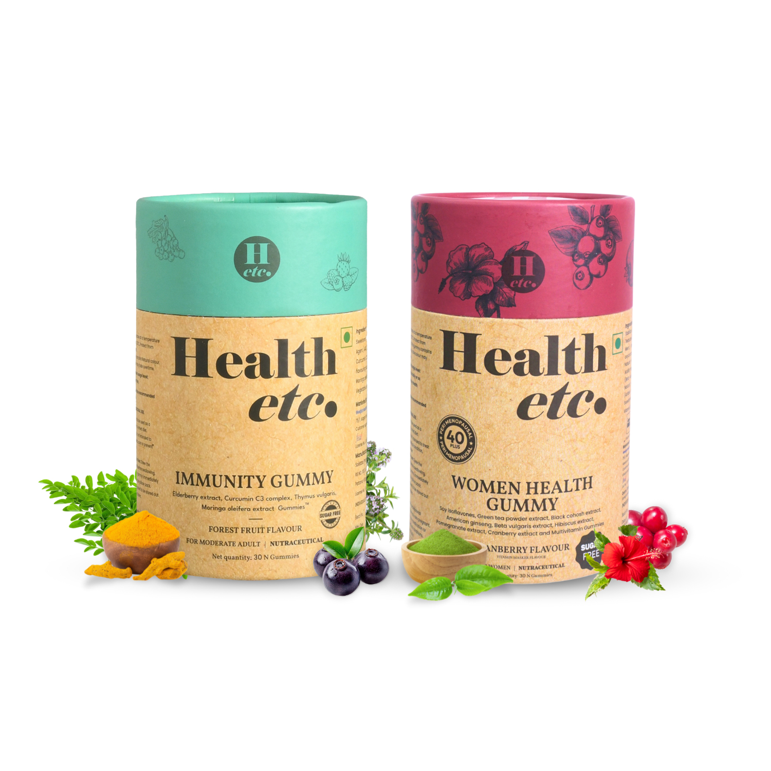 Health etc Immunity and Women Health Gummies (Combo Pack)